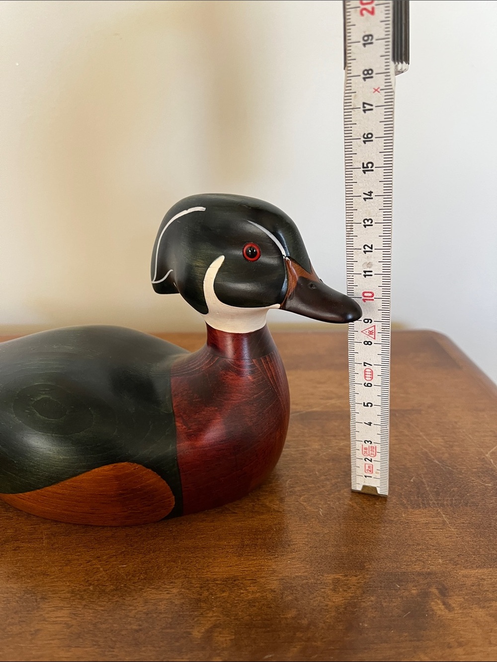 Ron Sadler, Vintage Hand-Carved Wooden Duck Décor - Picture 6 of 6